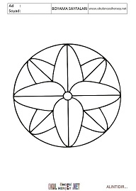 Mandala boyama sayfaları